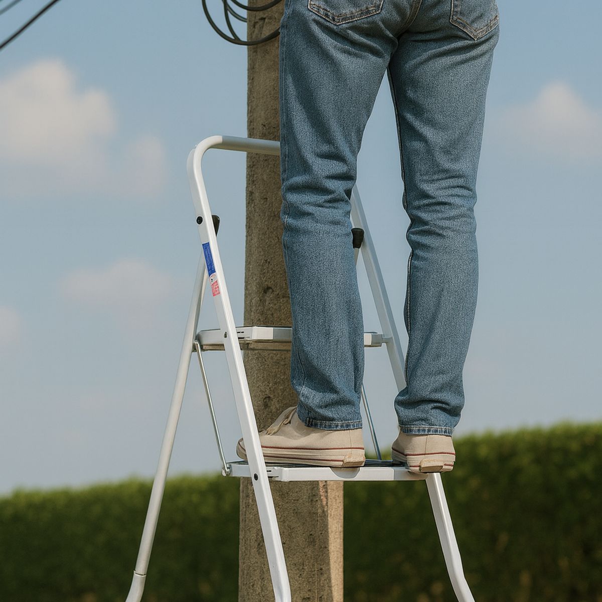 COSAS CASA - Escalera 2 Peldaños Plegable