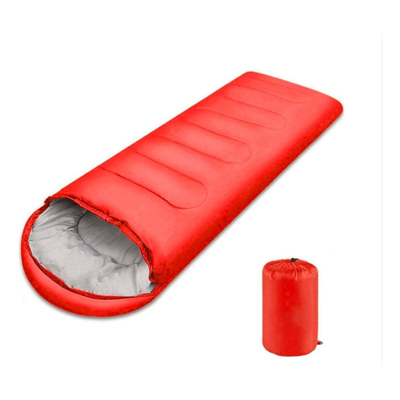 IMPORTCLICK - Saco Dormir Camping Individual Camping Adultos Rojo - Rojo
