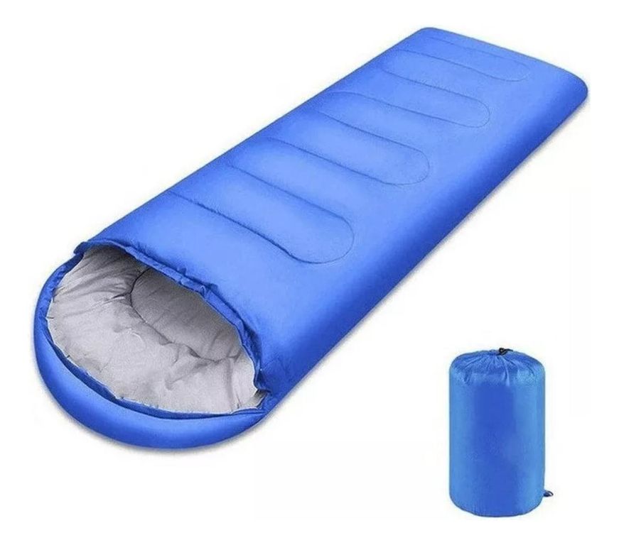 Saco Dormir Camping Individual Camping Adultos Azul