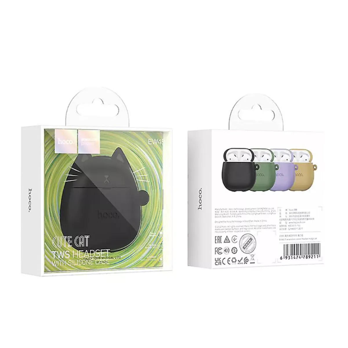 GENERICO - Audifonos Bluetooth Gato Compatible iPhone