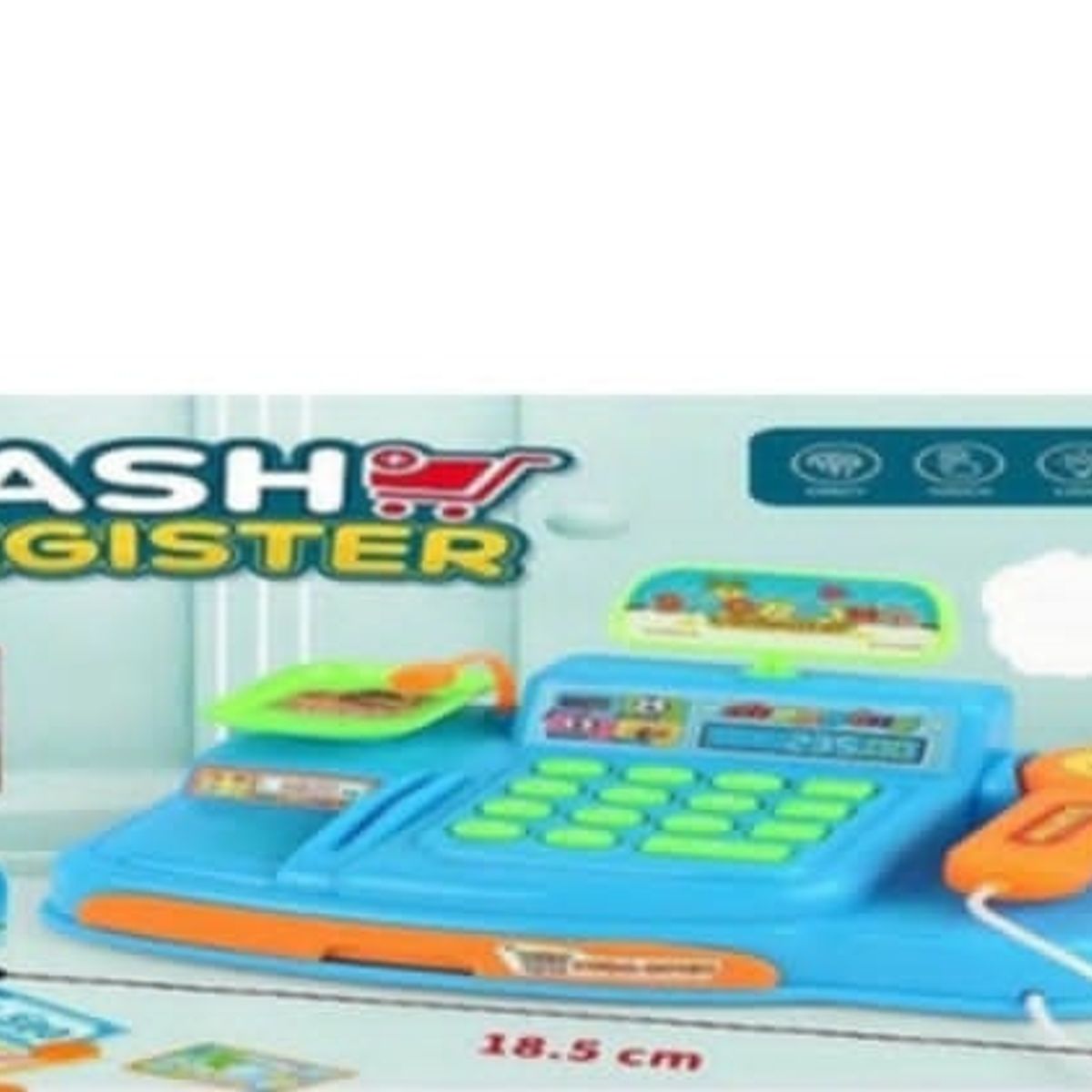 GENERICO - Caja juguete registradora 24 x15cm y pilas