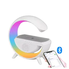 GENERICO - PARLANTE RETROILUMINADO CON CARGADOR INALAMABRICO G USB