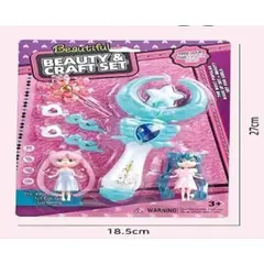GENERICO - Set juguete de belleza con accesorios para niña