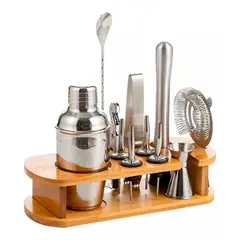 ESHOPANGIE - Kit De Utensilios De Coctelería C/coctelera De 750ml, 12 Pzs