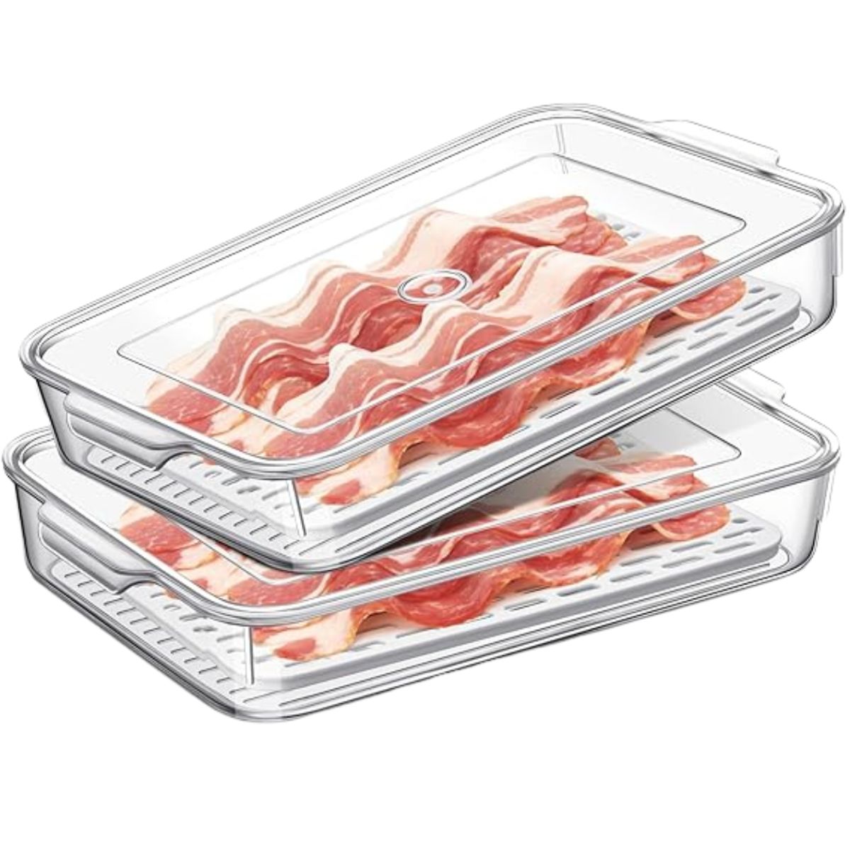 GENERICO - Organizador Para Refrigerador Acrilico Organizador Con Tapa