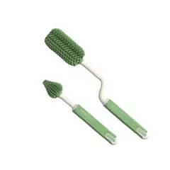 COCHOLITO KIDS - Set De Cepillos De Silicona Limpiador De Mamadera Y Tetina