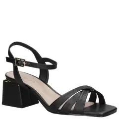 MINGO - Sandalia Vestir Mujer Negro