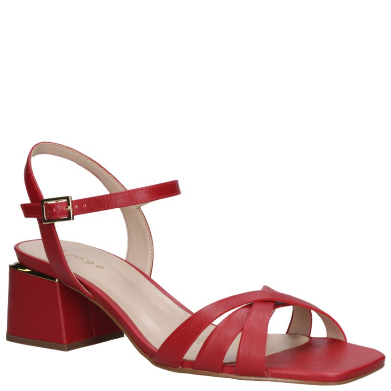 MINGO - Sandalia Vestir Mujer Rojo Mingo