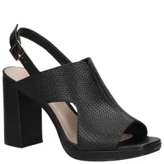 MINGO - Sandalia Casual Mujer Negro