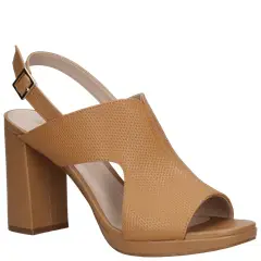 MINGO - Sandalia Casual Mujer Marrón Claro