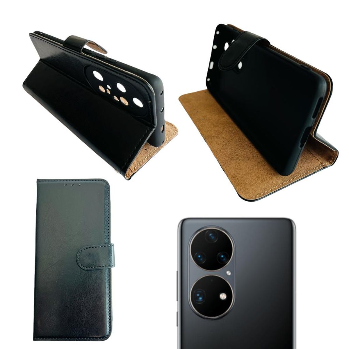 GENERICO - Carcasa Para Huawei P50 Pro Flip Cover Agenda
