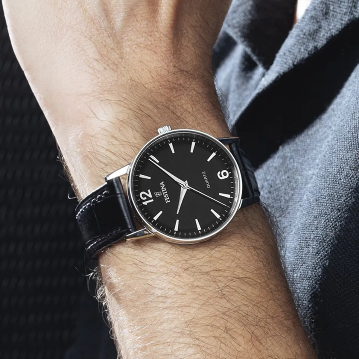 FESTINA - Reloj F20690/4 Festina Negro Hombre Correa Clásico
