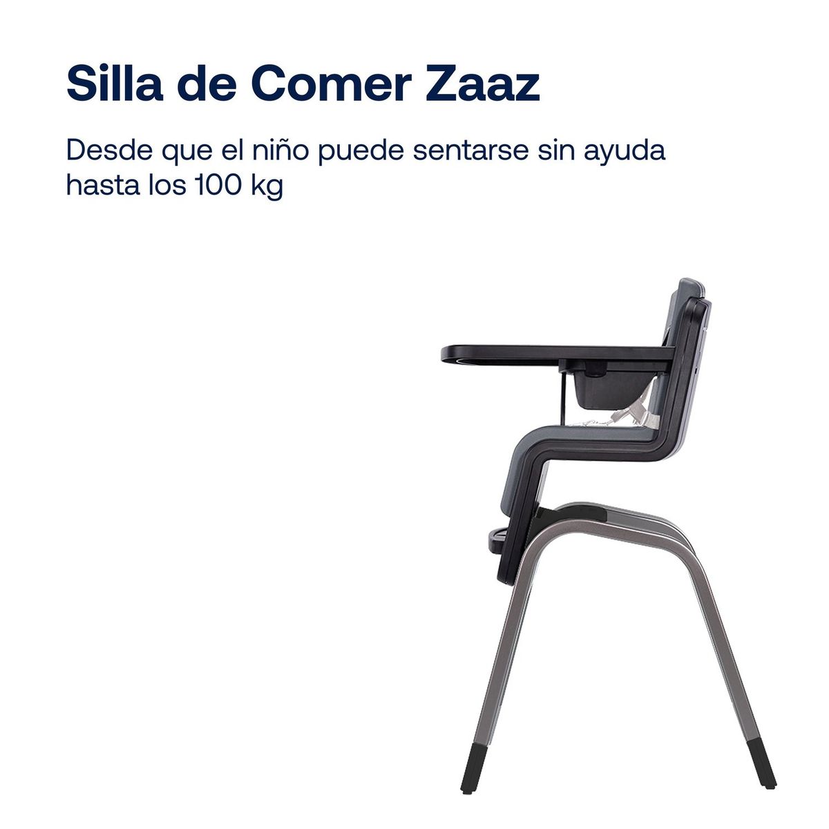 NUNA - Silla de Comer Zaaz Pewter Nuna