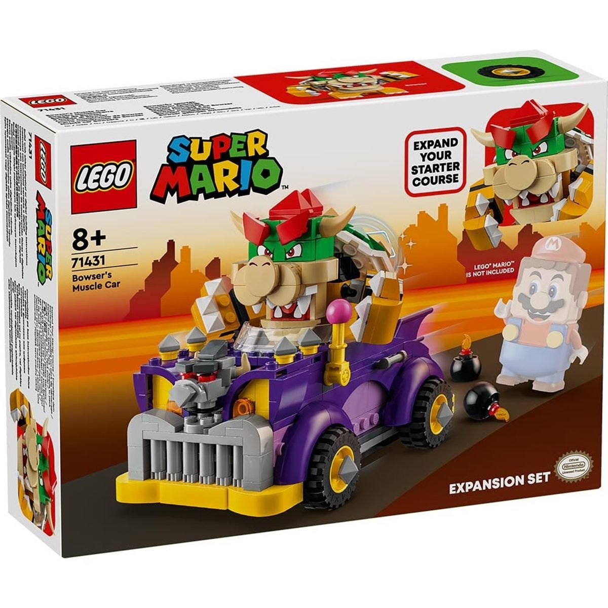 LEGO - Lego Set De Expansión: Auto Monstruoso De Bowser (71431)