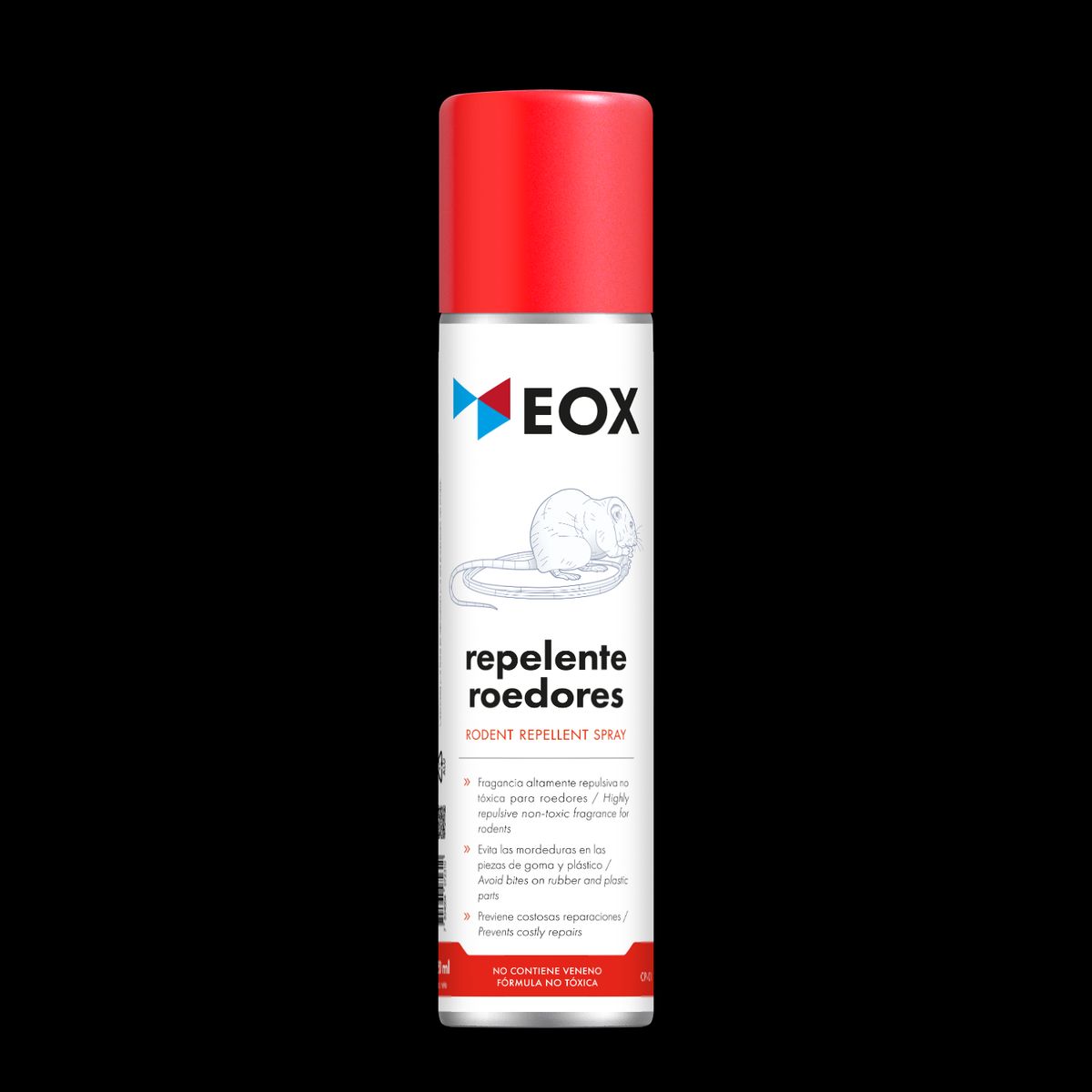 GENERICO - Repelente de Roedores Ratones No tóxico EOX Aerosol 250 mL.