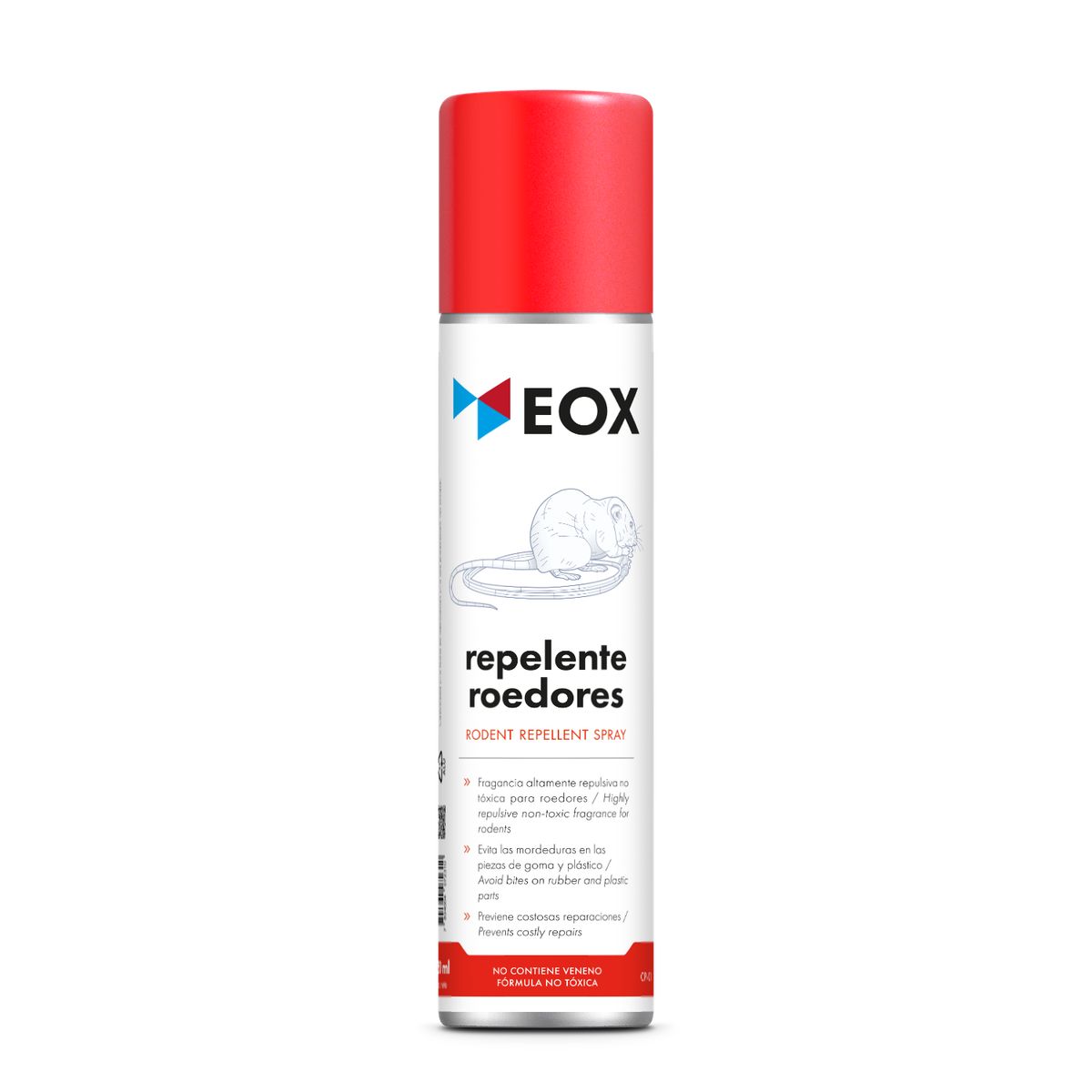 GENERICO - Repelente de Roedores Ratones No tóxico EOX Aerosol 250 mL.