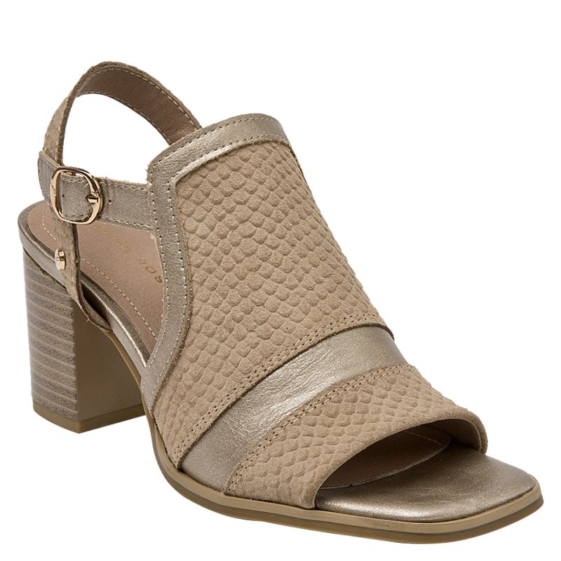 BRUNO ROSSI - Sandalia Casual Mujer Beige Bruno Rossi