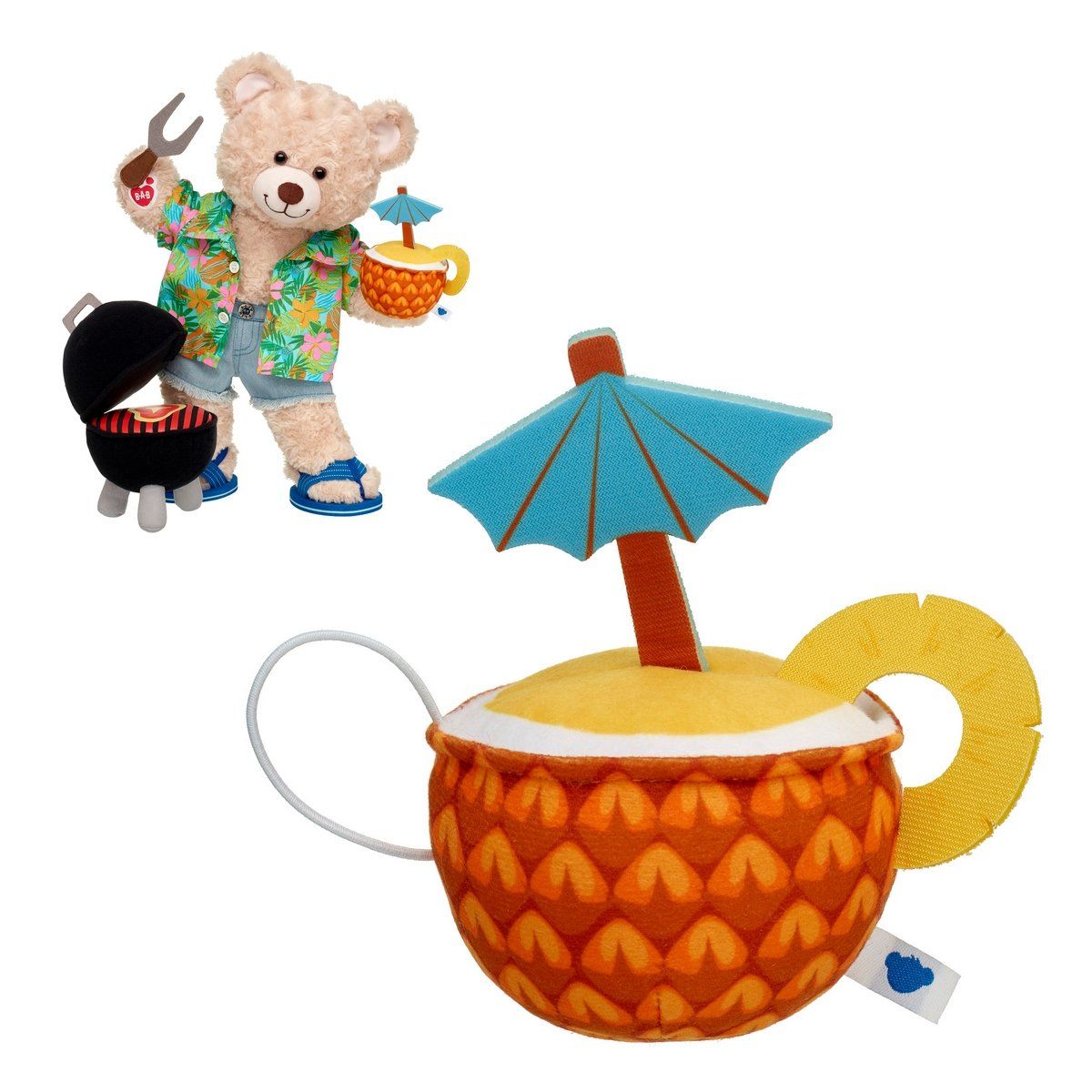 BUILD A BEAR - Muñequera Build a Bear piña colada para ositos