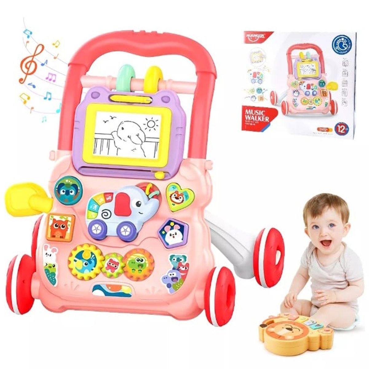 GENERICO - Caminadora musica multifuncional para bebe 40.5 x 40cm