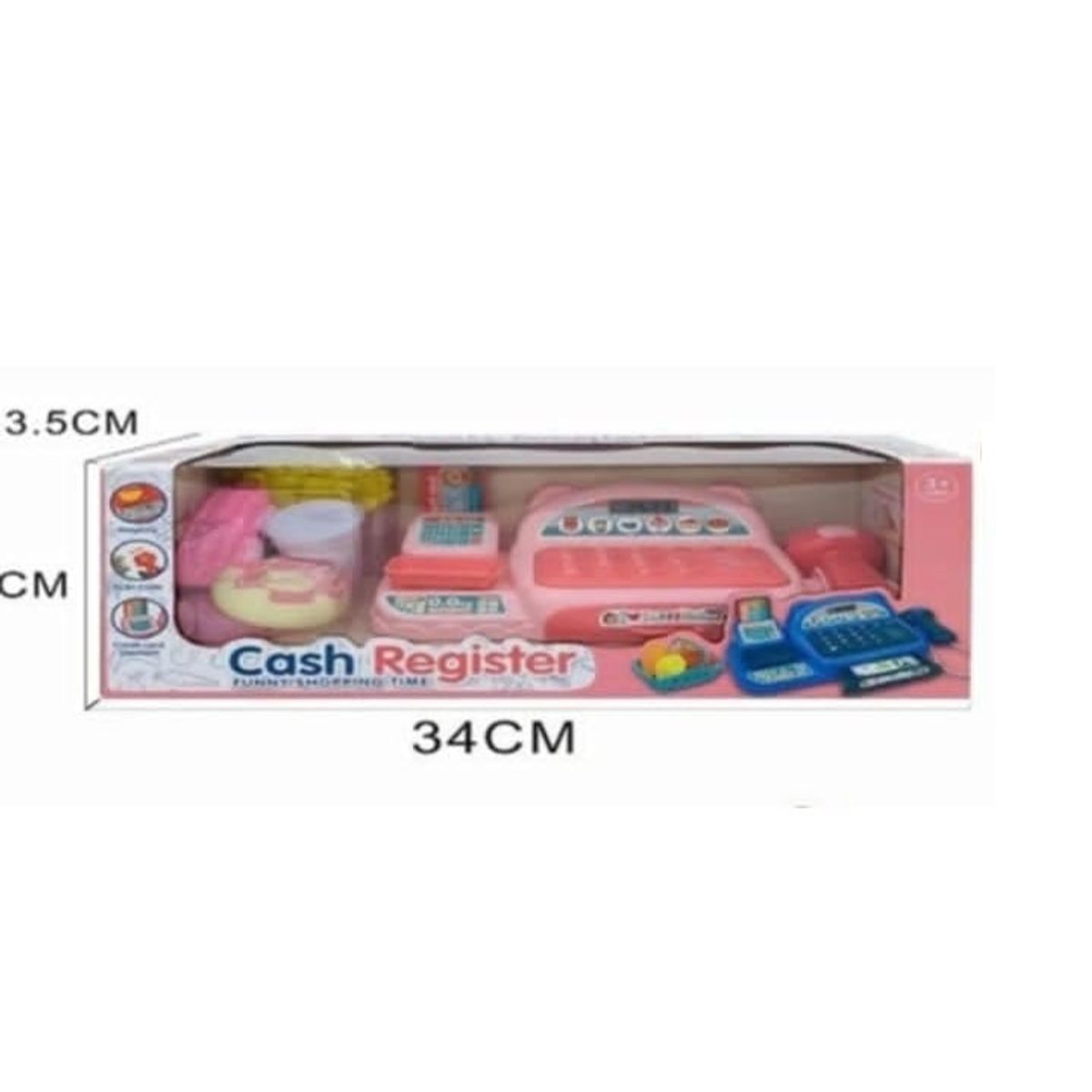 GENERICO - Caja juguete registradora 34 x13cm y pilas