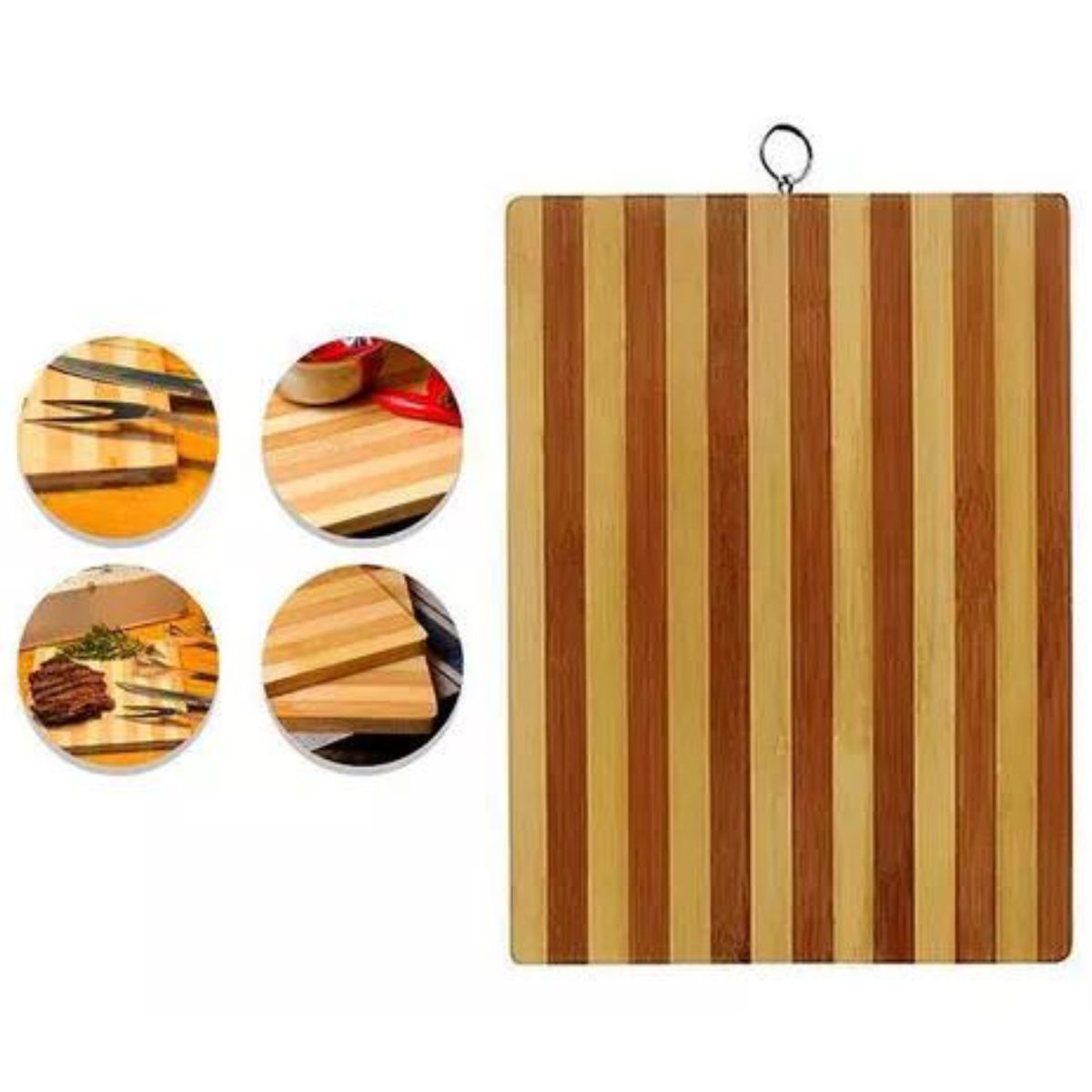 GENERICO - Tablas de Picar de Madera 34x24 cm