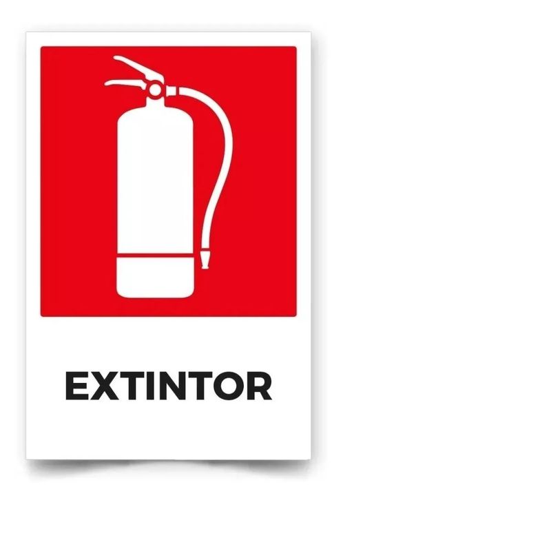 GENERICO - Señalética De Seguridad Extintor 30x20cm