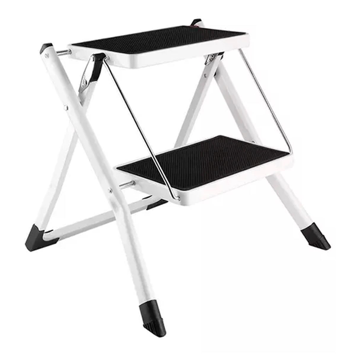 OFERTABKN - Escalera Multiuso Plegable 2 Peldaños Ultra Compacta Metalico