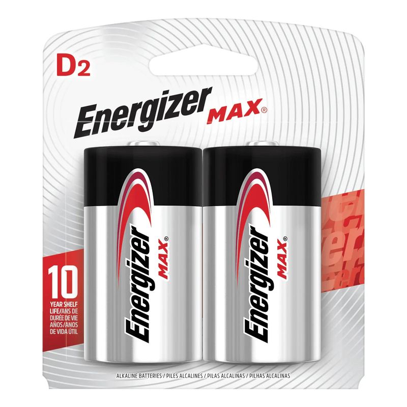 ENERGIZER - Pack 2 Pilas Energizer Max D Alcalina