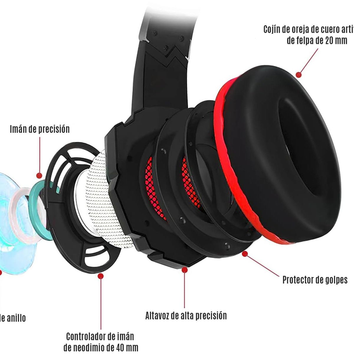 GENERICO - Audifonos Gamer Con Microfono Estereo Usb Para Pc Ps4