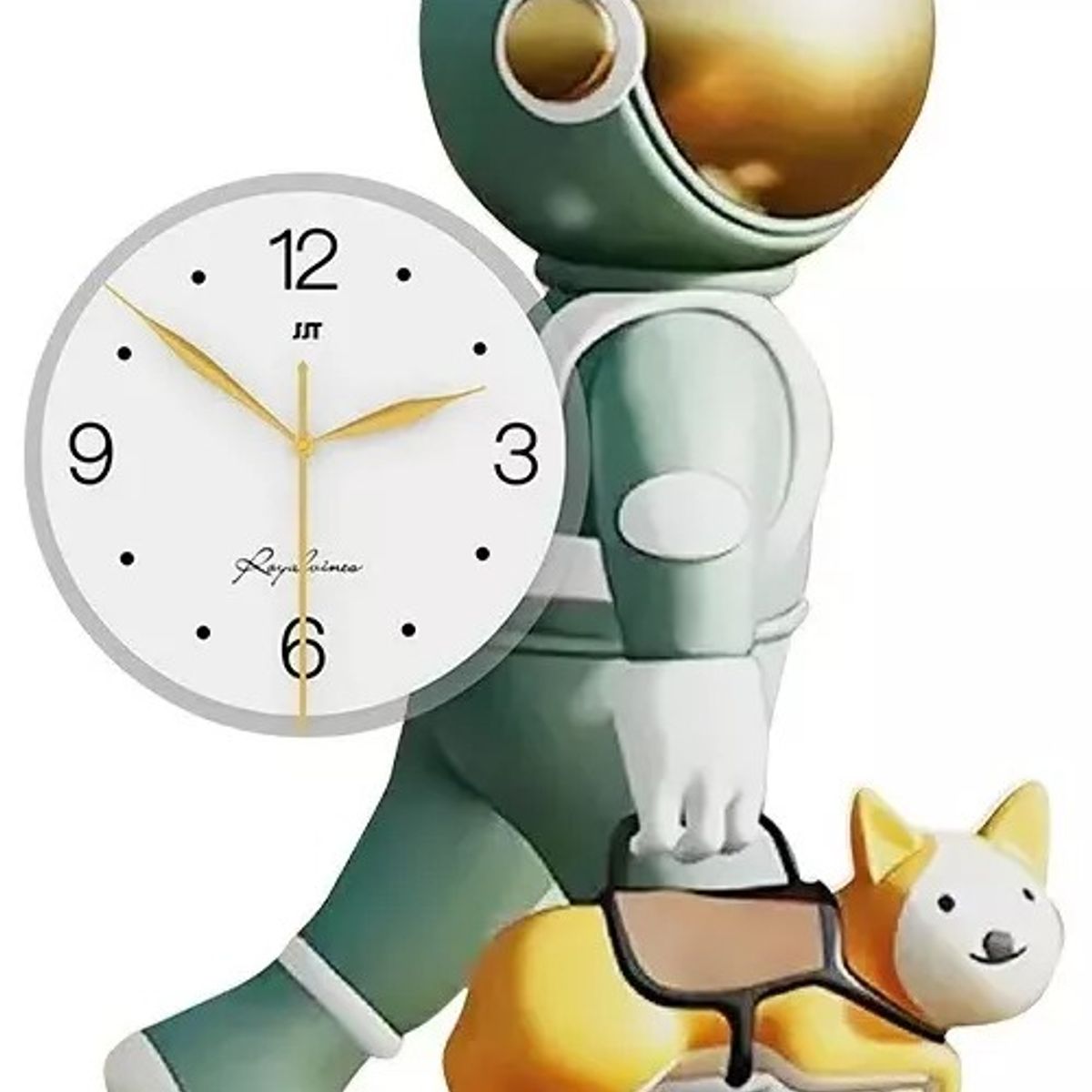 GENERICO - Reloj de pared decorado con astronauta