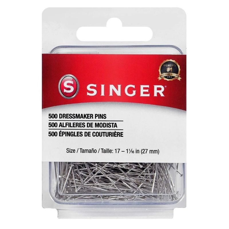 SINGER - ALFILERES MODISTA TAM 17 (500) Unidades
