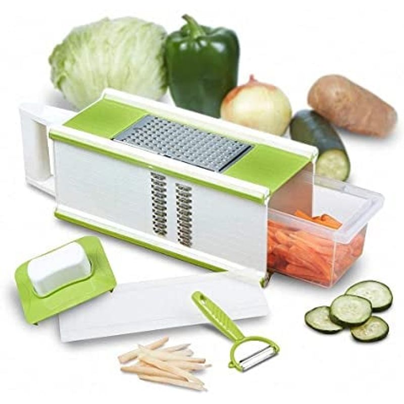 GENERICO - Picador Cortador De Verduras Frutas Rayador Alimentos 3 EN 1