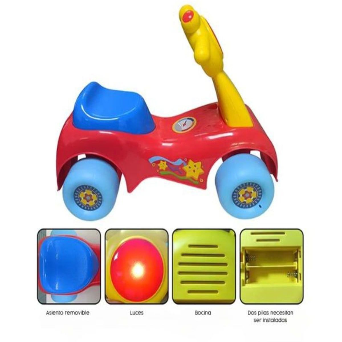 GENERICO - Correpasillos Con Luz y Sonidos Scooter De Paseo Musical