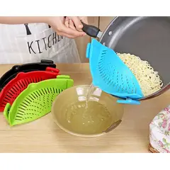 GENERICO - Colador Escurridor De Alimentos Silicona Pastas Verduras
