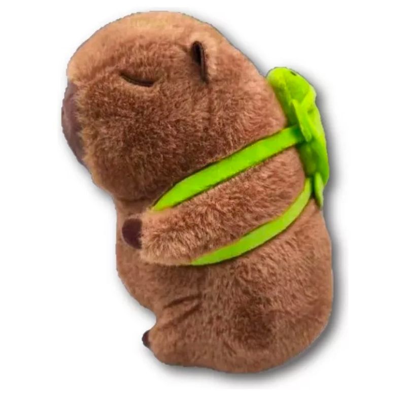 GENERICO - Peluche Capibara Kawaii Con Mochila De Tortuga