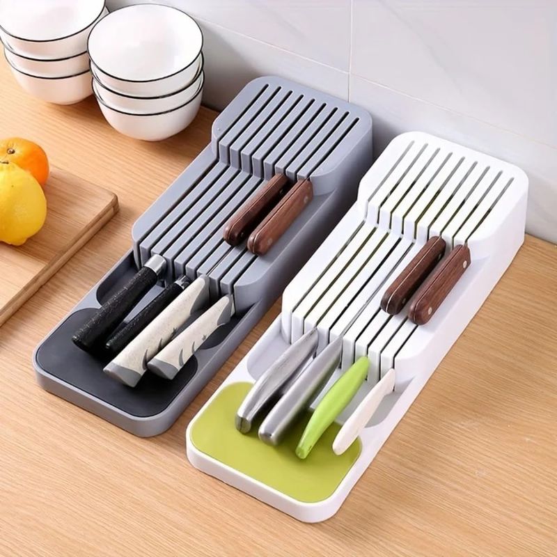 GENERICO - Organizador De Cuchillos Soporte Porta Cubiertos Cocina X L