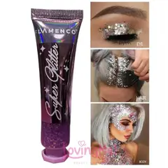 FLAMENCO - Glitter En Gel Para Cuerpo Cabello Y Rostro
