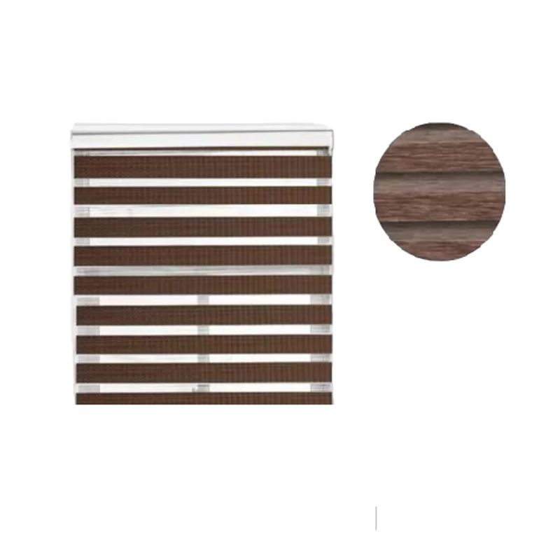 GENERICO - Cortina Roller Blinds Zebra Marron 180cmx200cm