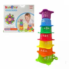 GENERICO - Juguete Motricidad Bebé-niños Vasos Lógicos Apilable
