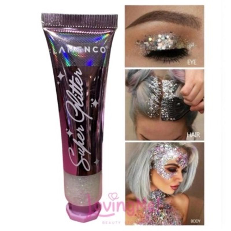 FLAMENCO - Glitter En Gel Para Cuerpo Cabello Y Rostro