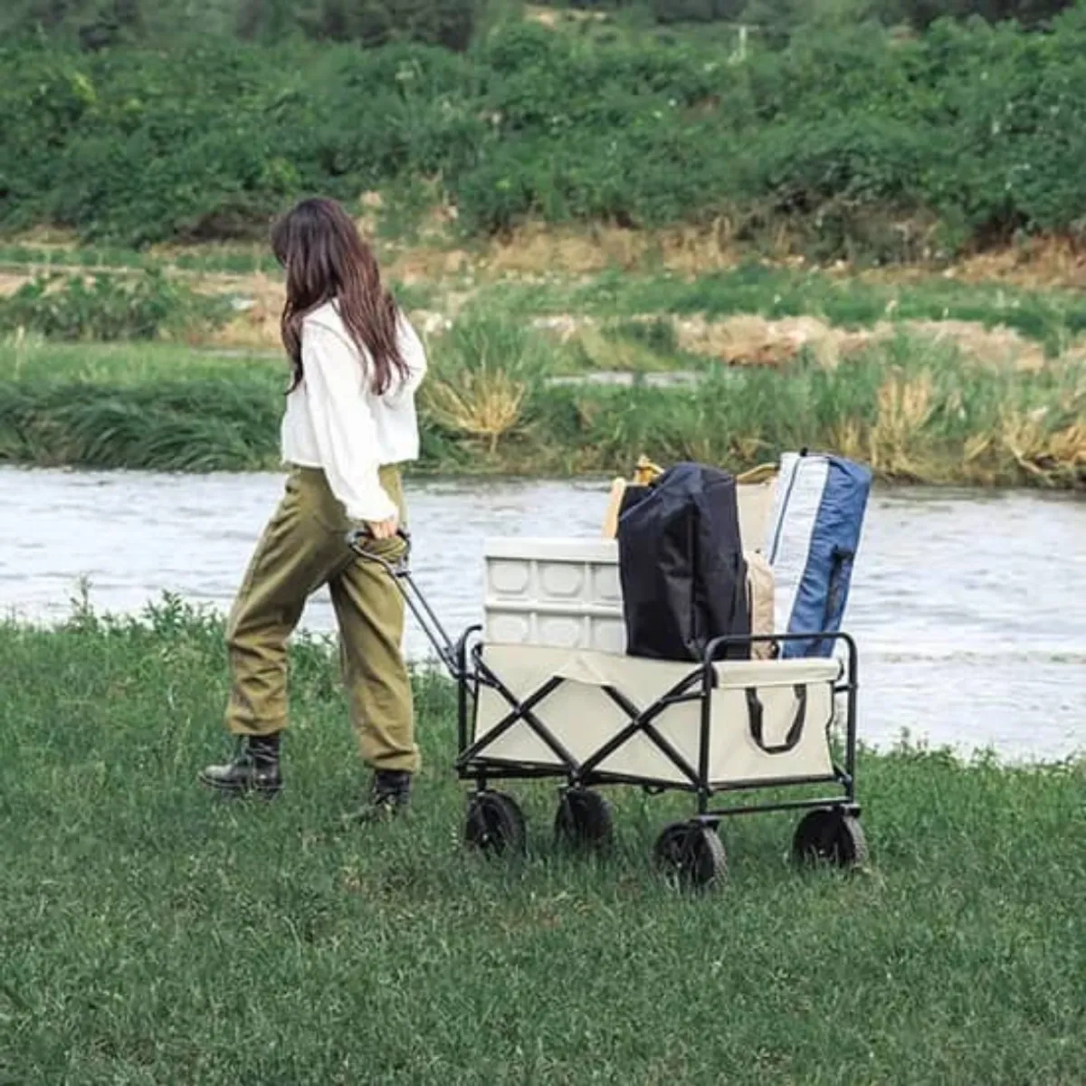 LINE - Carro de Carga Plegable Organizador Camping