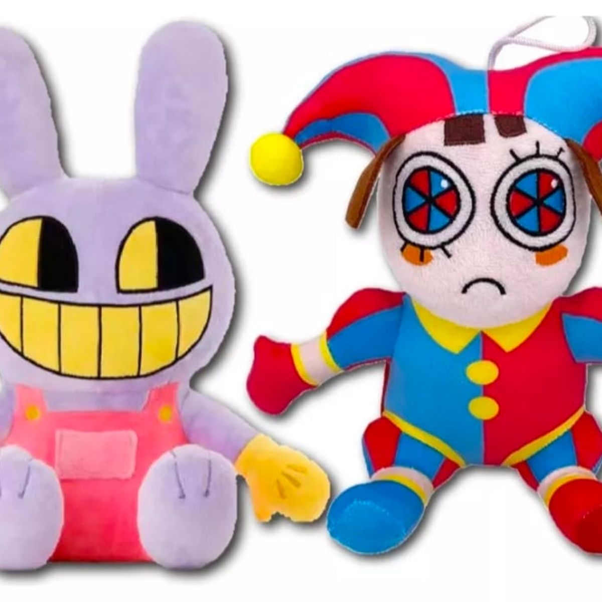 GENERICO - Pack Peluches Jax y Pomni Digital Circus Serie Circo Digital