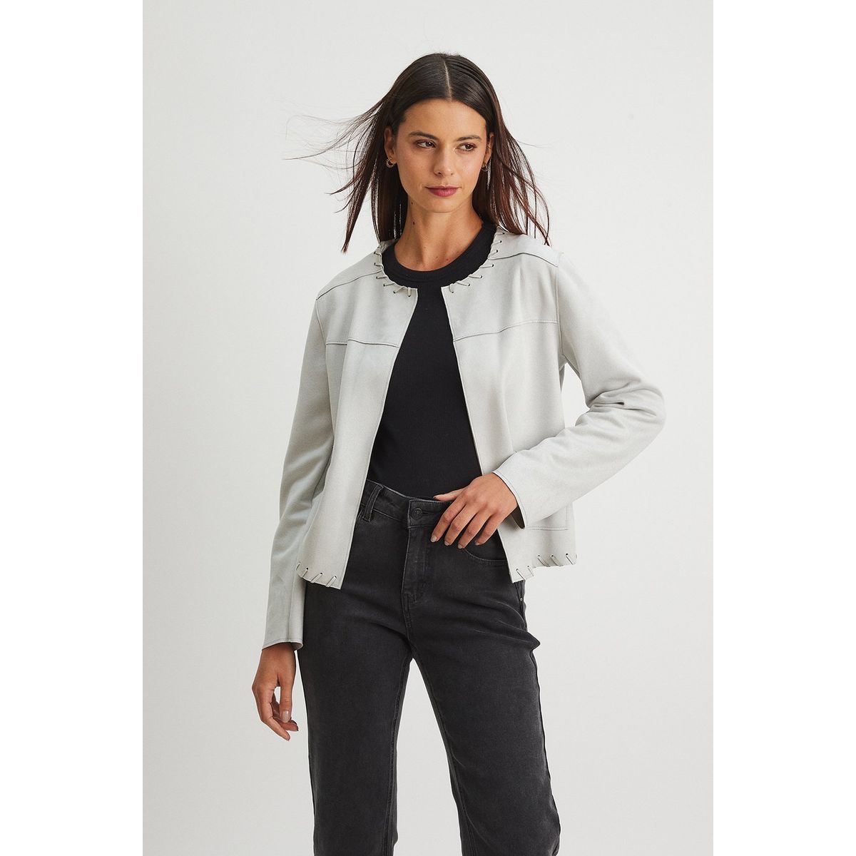 ASH - Chaqueta Gris Mujer Ash