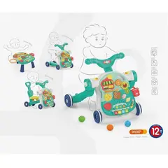 GENERICO - Caminador Multifunciónal 4 En 1 Verde