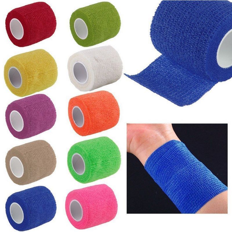 GENERICO - Pack 2 Vendas Elástica Cohesiva Autoadherible De 5cm x 4.5m