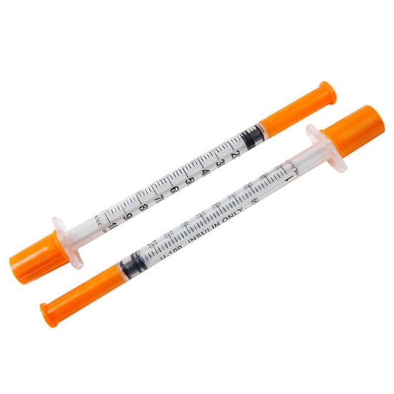GENERICO - X100 Jeringa Insulina 1 Ml/cc 29gx1/2 Jeringas Desechables