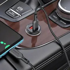 BOROFONE - Cargador Auto Carga Rápida 38w Para iPhone Xiaomi Samsung