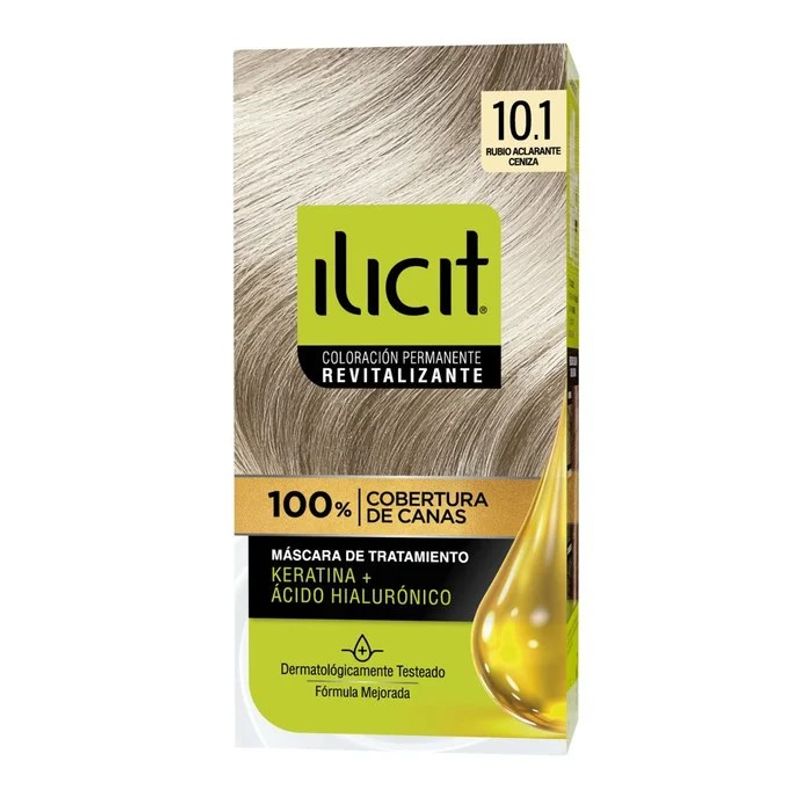 ILICIT - CAJA 12 UNIDADES  TONO 101 RUB ACLARCENIZA ILICIT COLOR