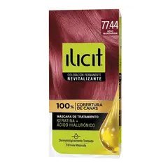 ILICIT - CAJA 12 UNIDADES TONO 7744 ROJO MANDARINA COLOR