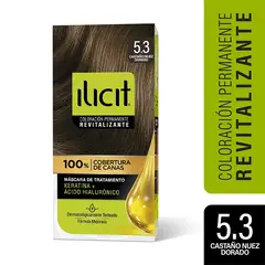 ILICIT - CAJA 12 UNIDADES TONO 53 CASTAÑO NUEZ DORADO COLOR